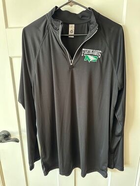 Fighting Hawks Men's Black Quarter-Zip Pullover